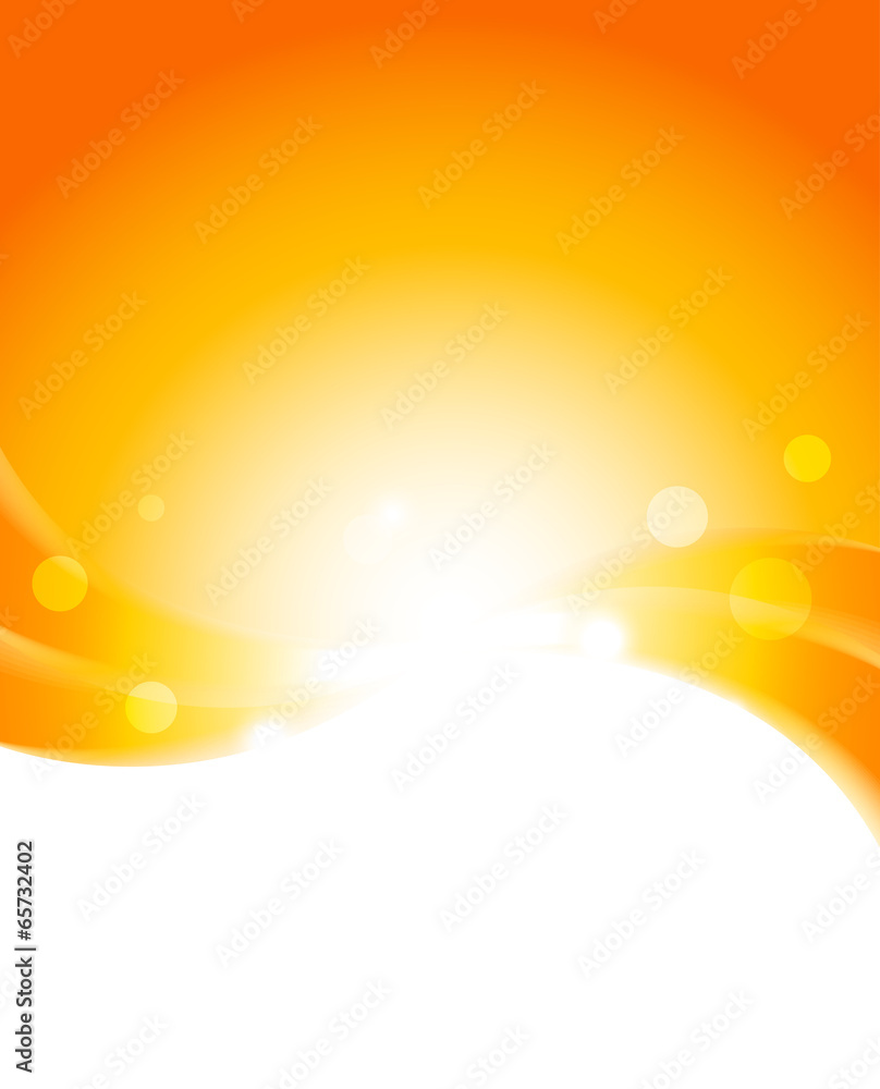 Wall mural abstract orange background