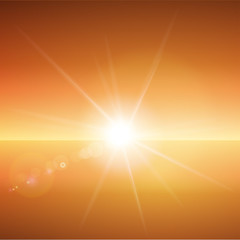 Obraz premium zachód słońca wektor