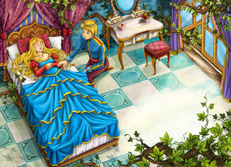 Cartoon fairy tale - illustration for the children © honeyflavour