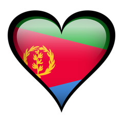Eritrea flag in heart