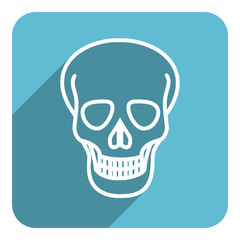 skull flat icon