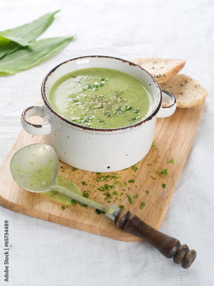 Poster vegetable cream soup