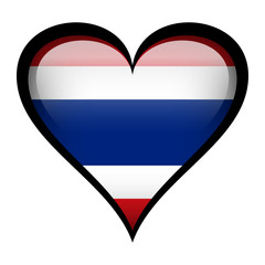 Thailand flag in heart