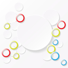Vector abstract infographic background with a place for your