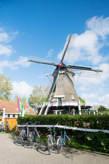 Windmill at Dutch wadden island Terschelling