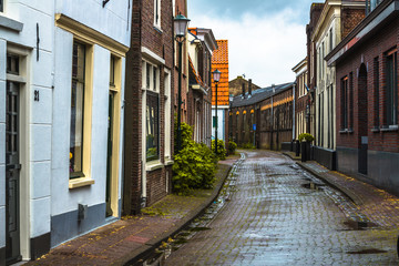 Cobbled street at Muiden, Holland