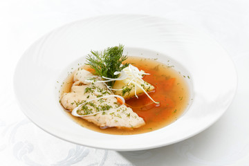 soup of the carp with potatoes