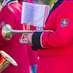 Fototapeta premium parade of marching bands