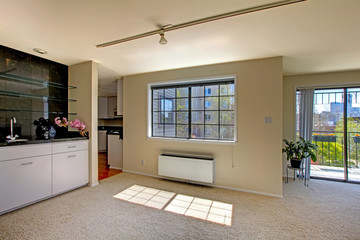 House interior with open floor plan.