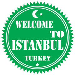 Welcome To Istanbul-label