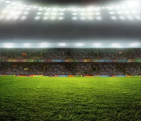Abwaschbare Fototapete Fußball Stadion mit Fans