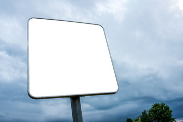 White blank billboard