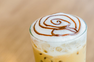 Iced mocha coffee