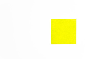 Paper note isolated on white background