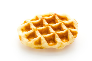 Waffle isolated on white background