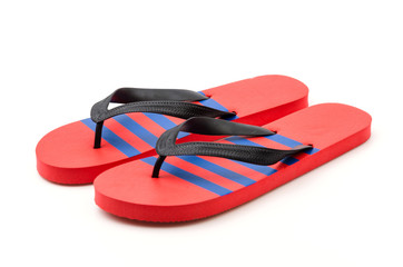 Isolated slippers flip
