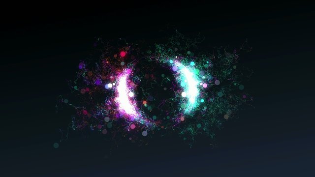 Wave Particles Move to Center Circle Loop