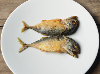 Fried mackerel