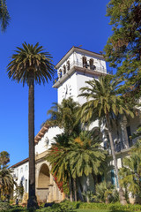 Fototapeta na wymiar Court House Building Santa Barbara California