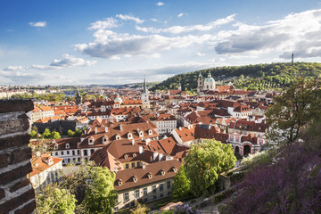 Fototapeta premium Prague view from Prague Castle Panorama view