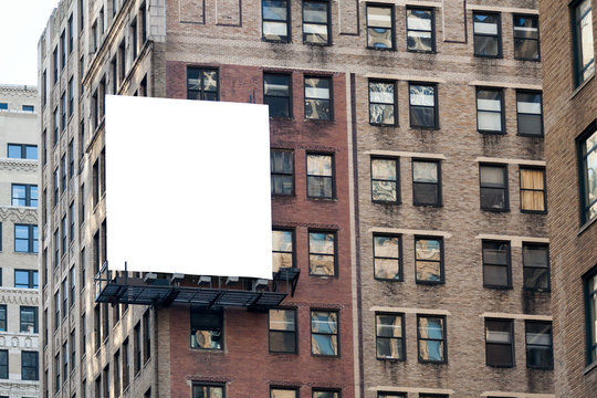 Big White Billboard On The Wall.