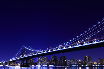 Fototapeta na wymiar Manhattan Bridge and Skyline , New York City