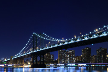 Fototapeta na wymiar Manhattan Bridge and Skyline , New York City