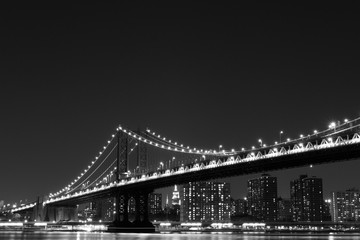 Obraz premium Manhattan Bridge and Skyline , New York City