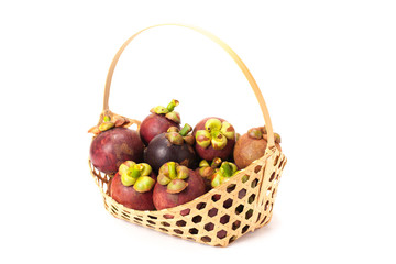 Mangosteen in basket