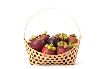 Mangosteen in basket
