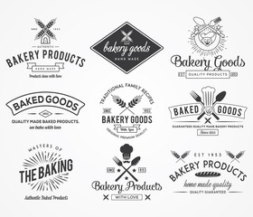 Bakery badges BW
