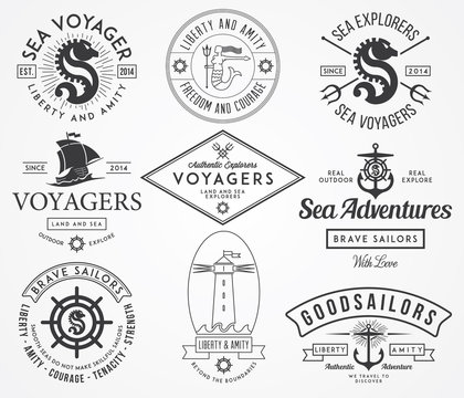 Sea Badges and labels