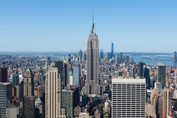 Printed kitchen splashbacks Empire State Building Aerial view of Manhattan  in New York - USA