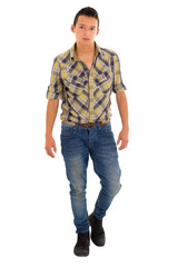 Fototapeta premium hipanic young man in a shirt