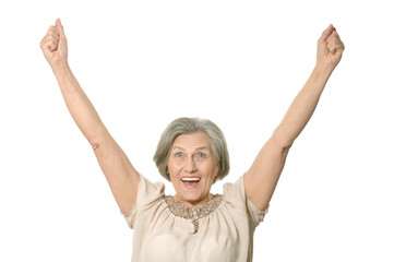 elderly successful woman