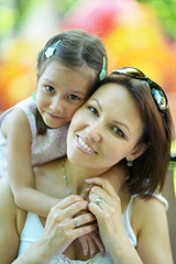 mother with her daughter