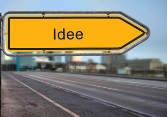 Strassenschild 14 - Idee