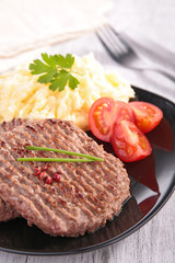 beef and mashed potato