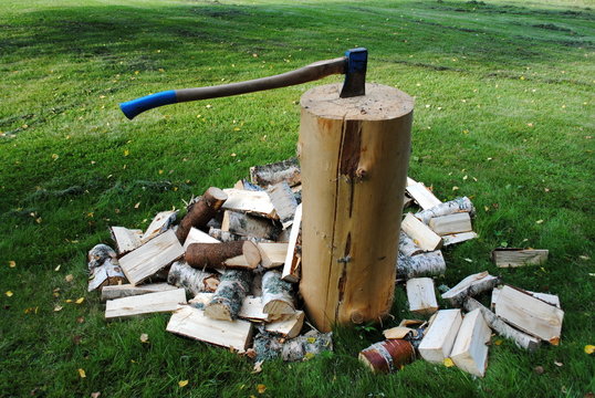 holz  hacken