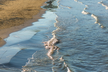 il mare al tramonto
