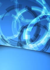 Gear folder blue abstraction