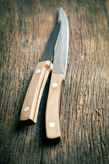 set of kitchen knives