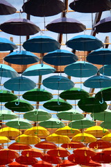 umbrellas in different colours