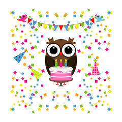 Birthday party with birds