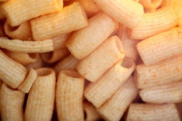 snack made from fried dough with seasoning.