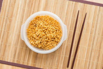 Noodle with chopsticks