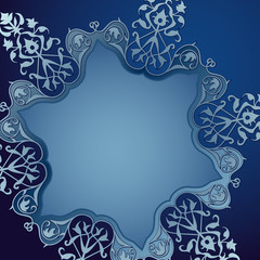 Decorative background with ornament. Christmas background