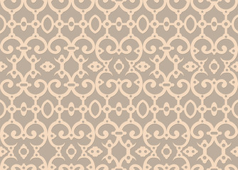 Seamless background with retro pattern. Vector illustration.