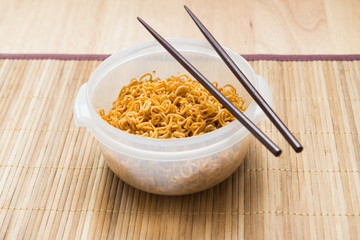 Noodle with chopsticks