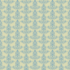 illustration of seamless floral background in vintage style